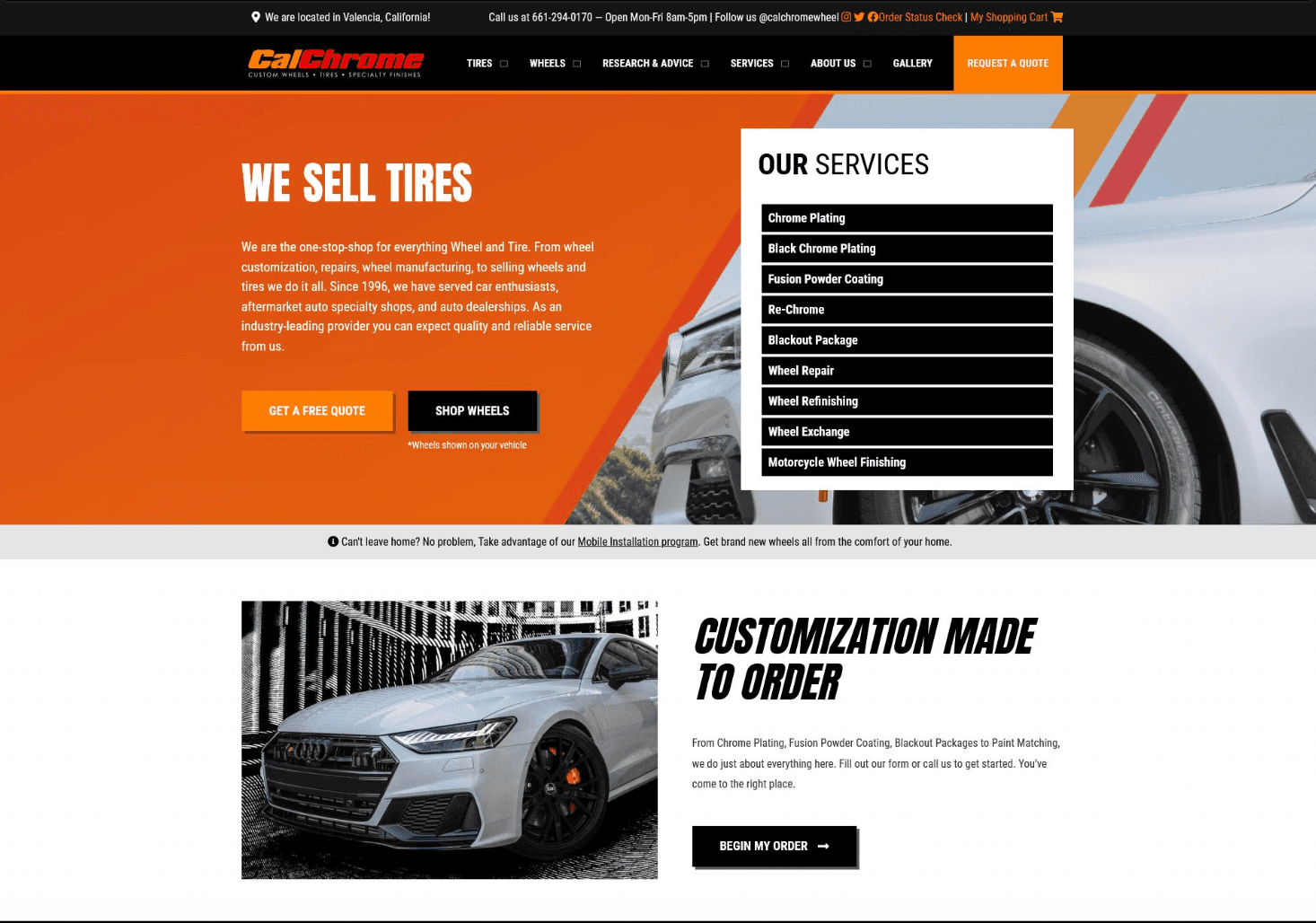 California Chrome Wheels Website