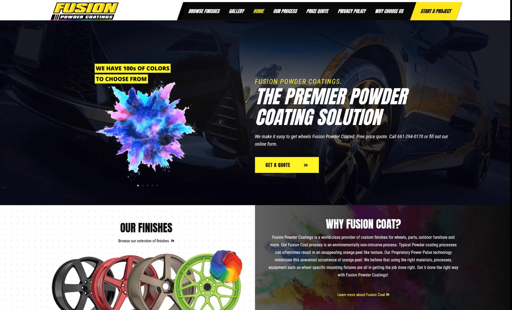 Fusion Powder Coatings Website