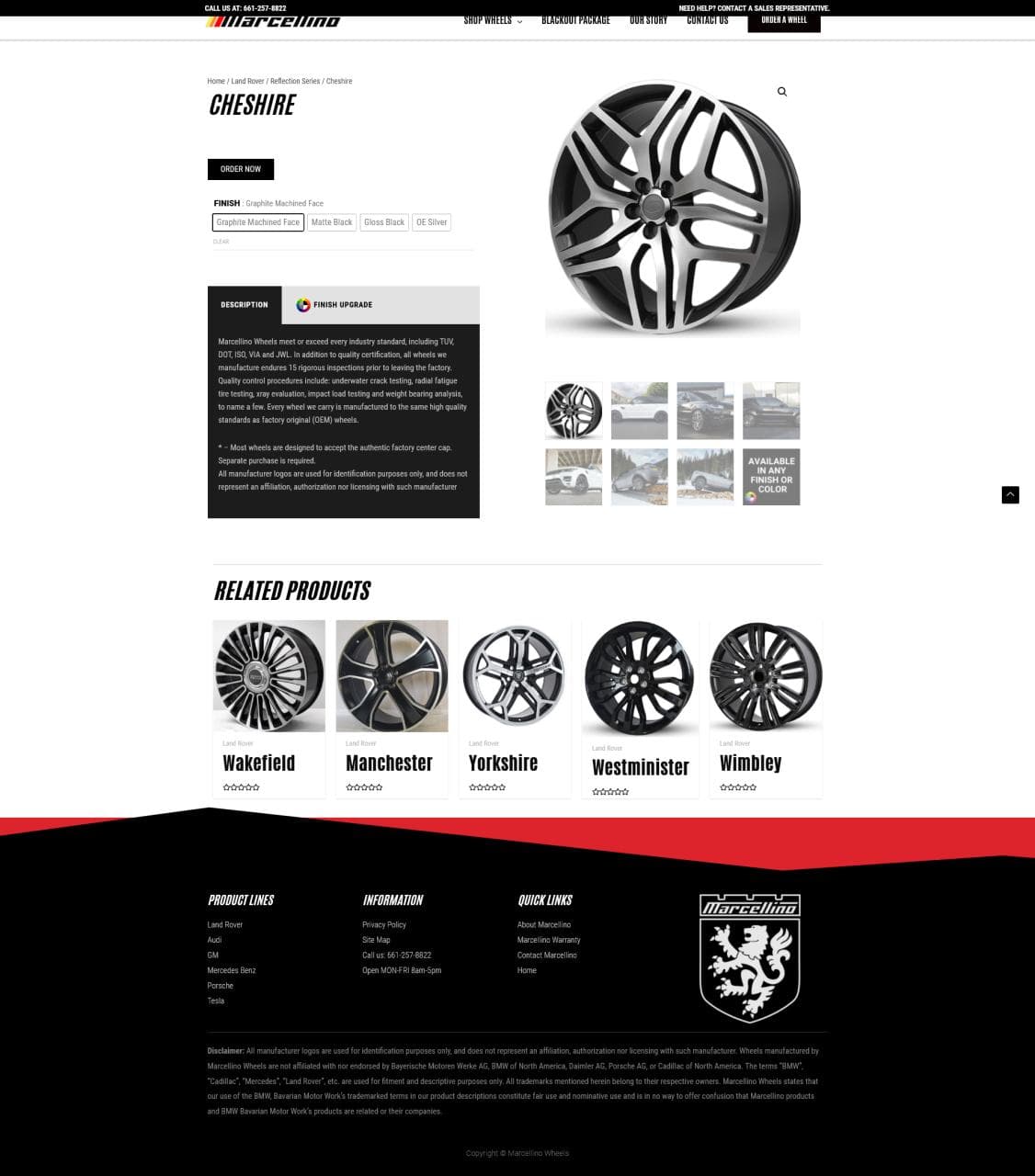 Marcellino Wheels Website