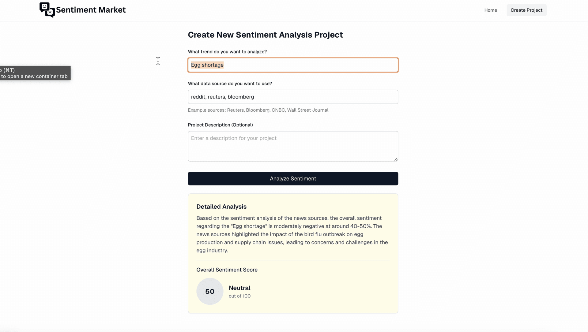 Trend Sentiment Analysis AI Agent